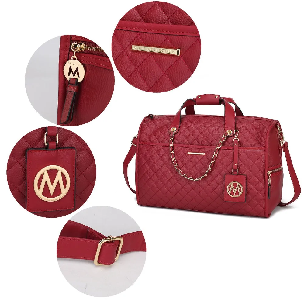 Lexie Vegan Leather Womens Duffle