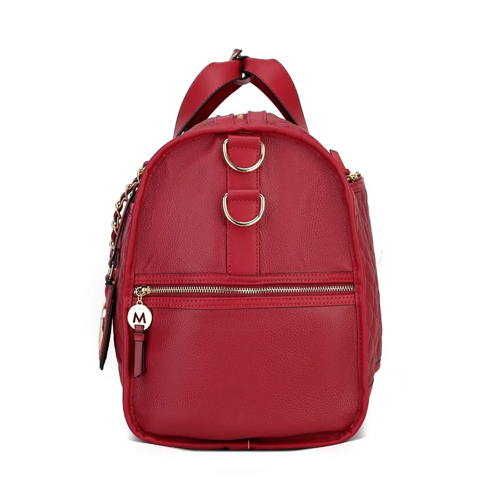 Lexie Vegan Leather Womens Duffle