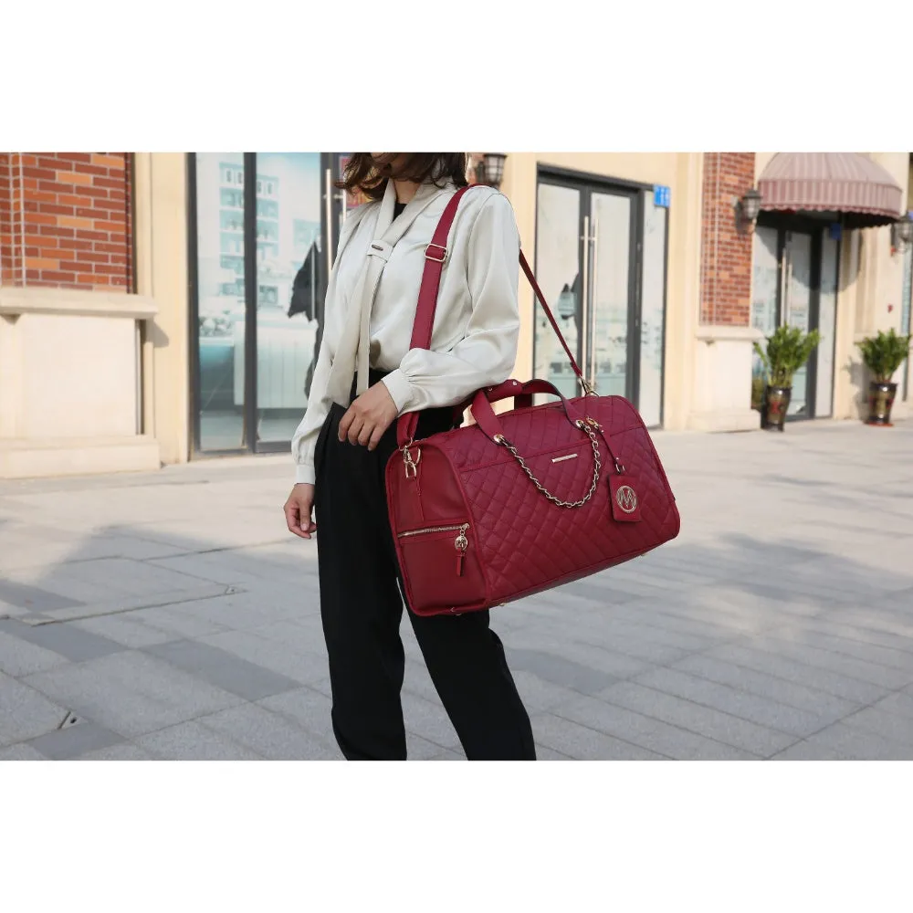 Lexie Vegan Leather Womens Duffle
