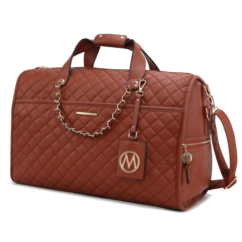 Lexie Vegan Leather Womens Duffle