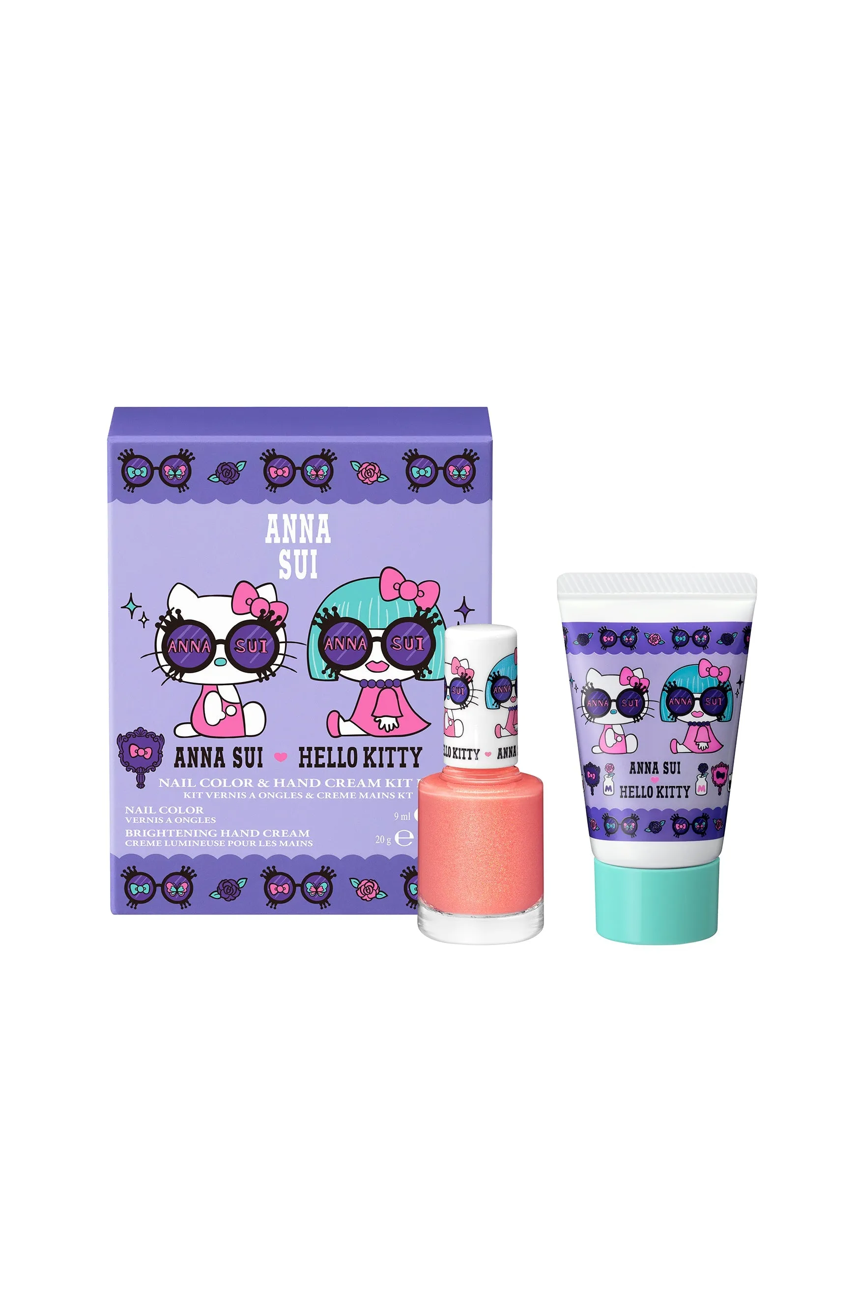 Limited Edition: Anna Sui  Hello Kitty Nail Color & Hand Cream Kit Annasui