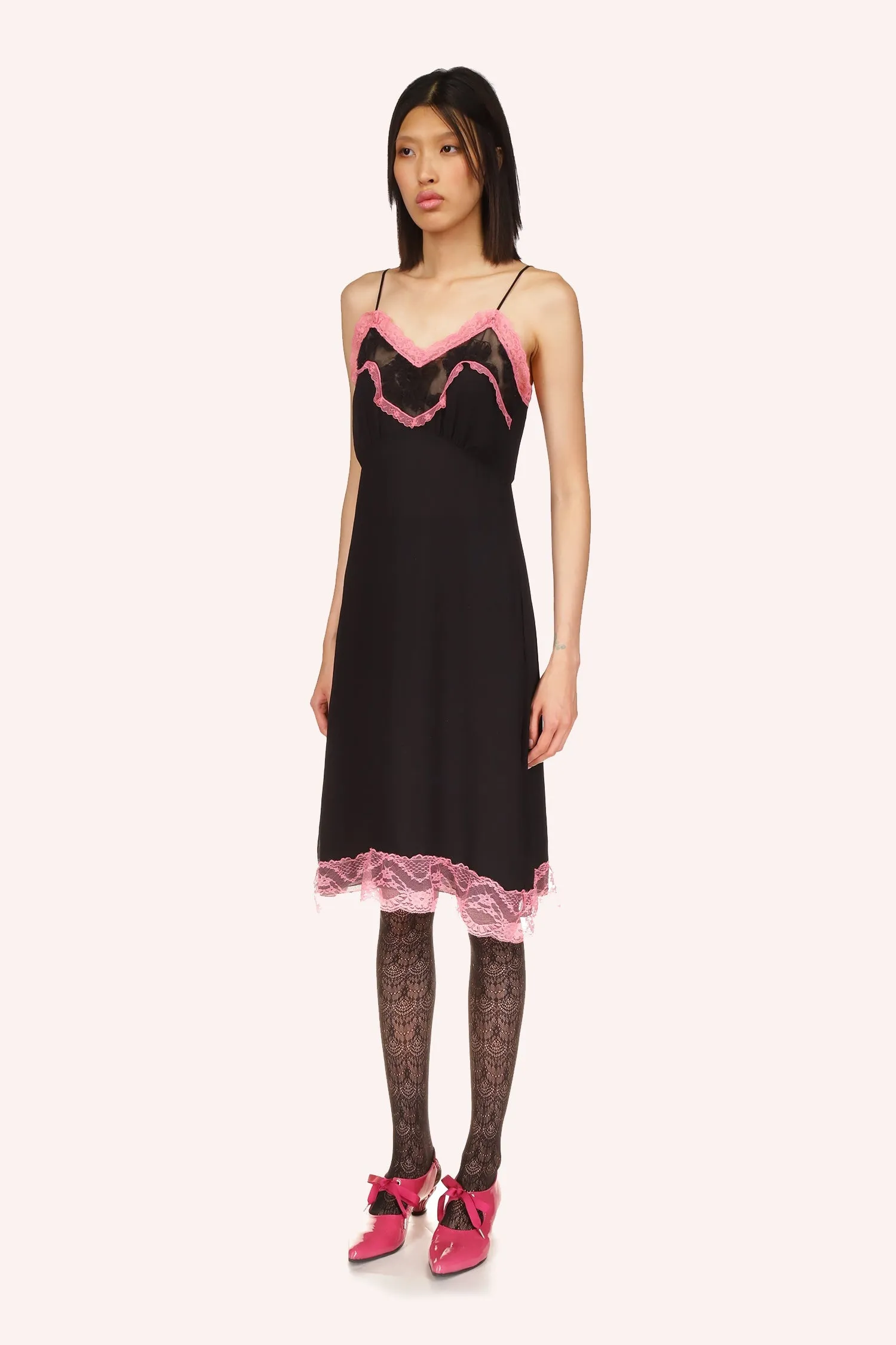 Lingerie Chiffon Slip Dress Annasui