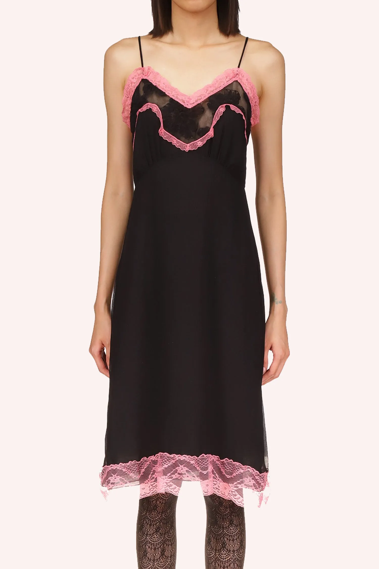 Lingerie Chiffon Slip Dress Annasui
