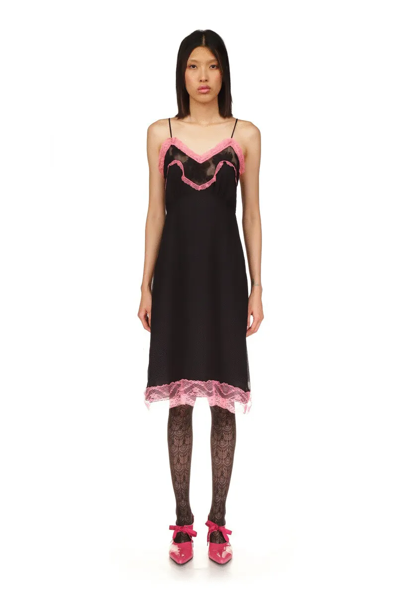 Lingerie Chiffon Slip Dress Annasui