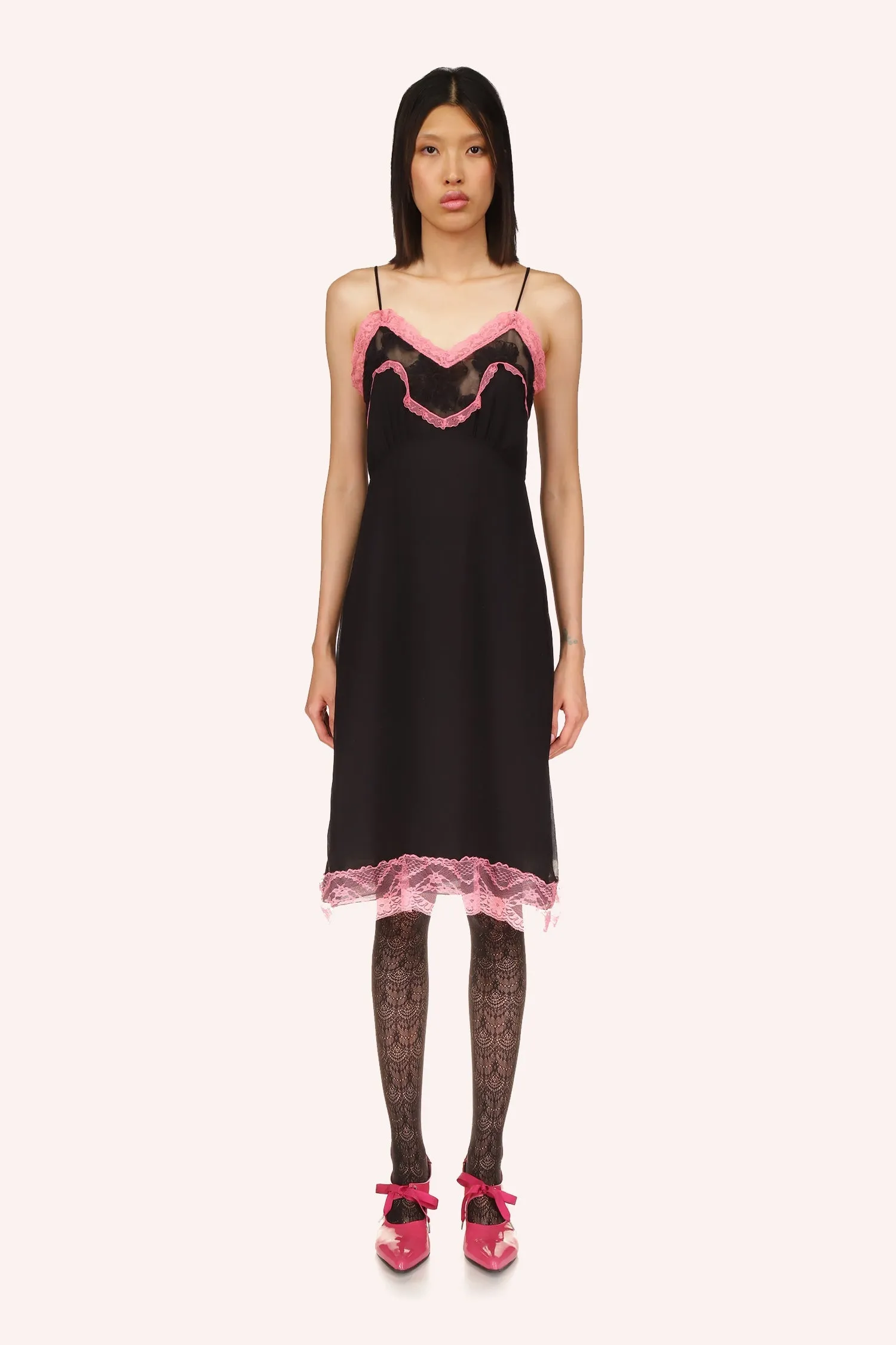 Lingerie Chiffon Slip Dress Annasui