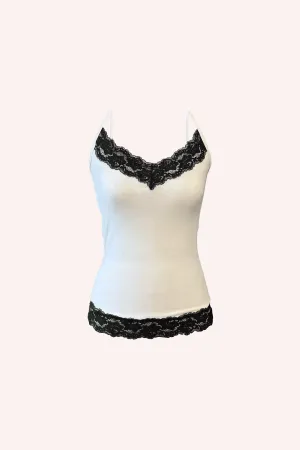 Lingerie Deco Ribbed Tank Annasui