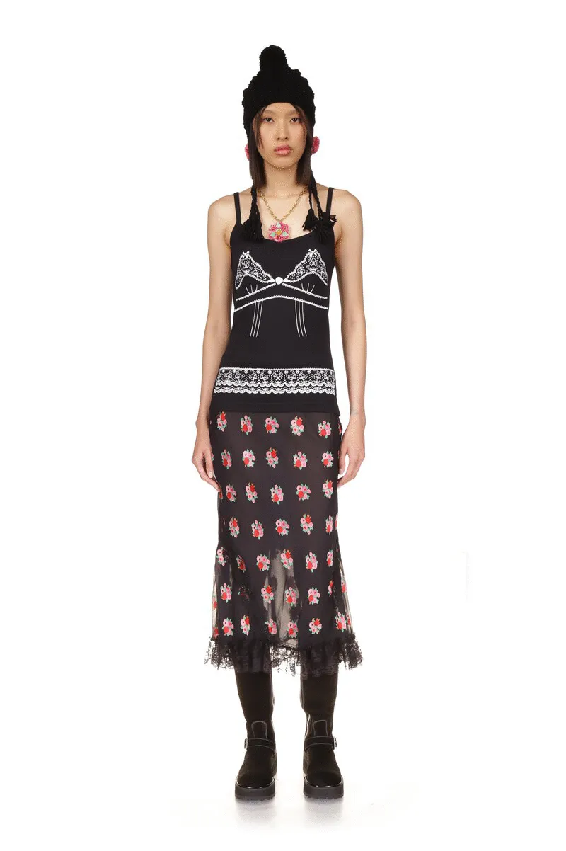 Lingerie Printed Tank Top Annasui