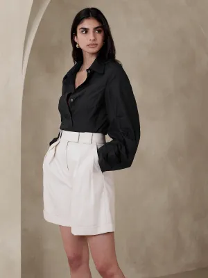 Lish Poplin Top Banana Republic