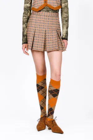 Londonderry Knit Mini Skirt Annasui