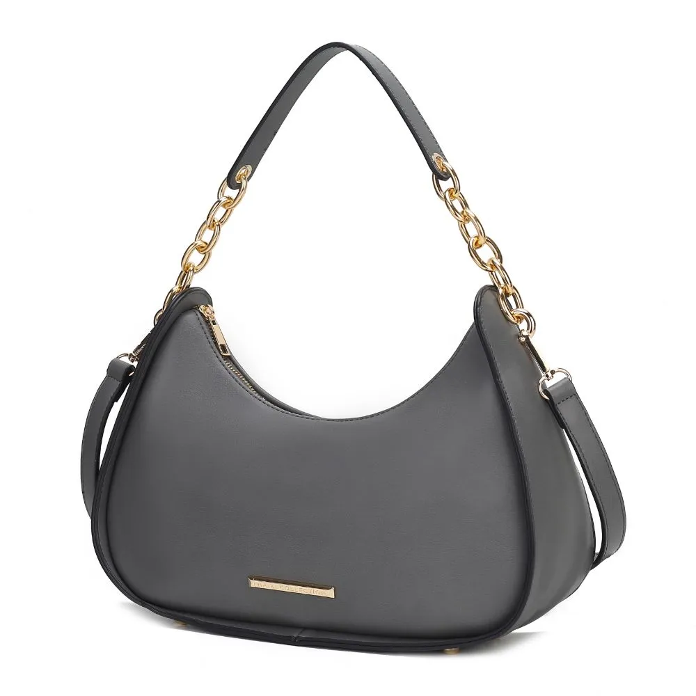 Lottie Vegan Leather Womens Hobo Bag