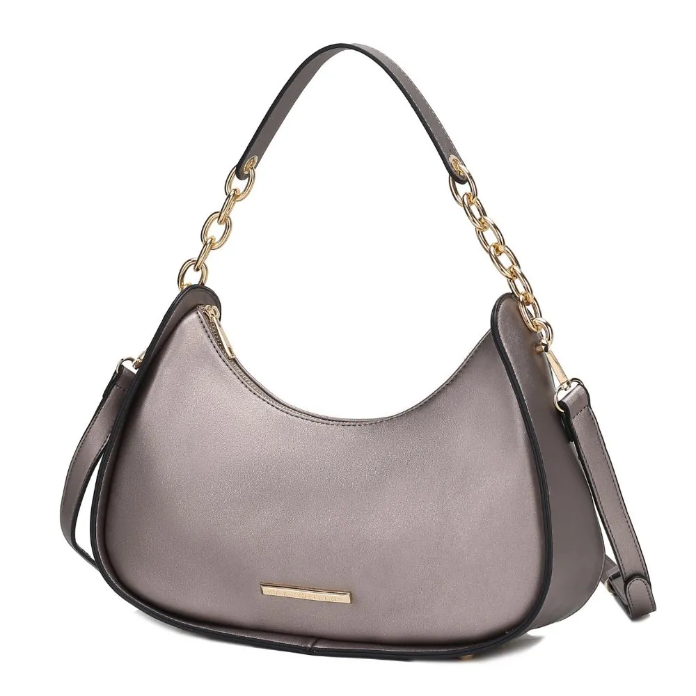 Lottie Vegan Leather Womens Hobo Bag