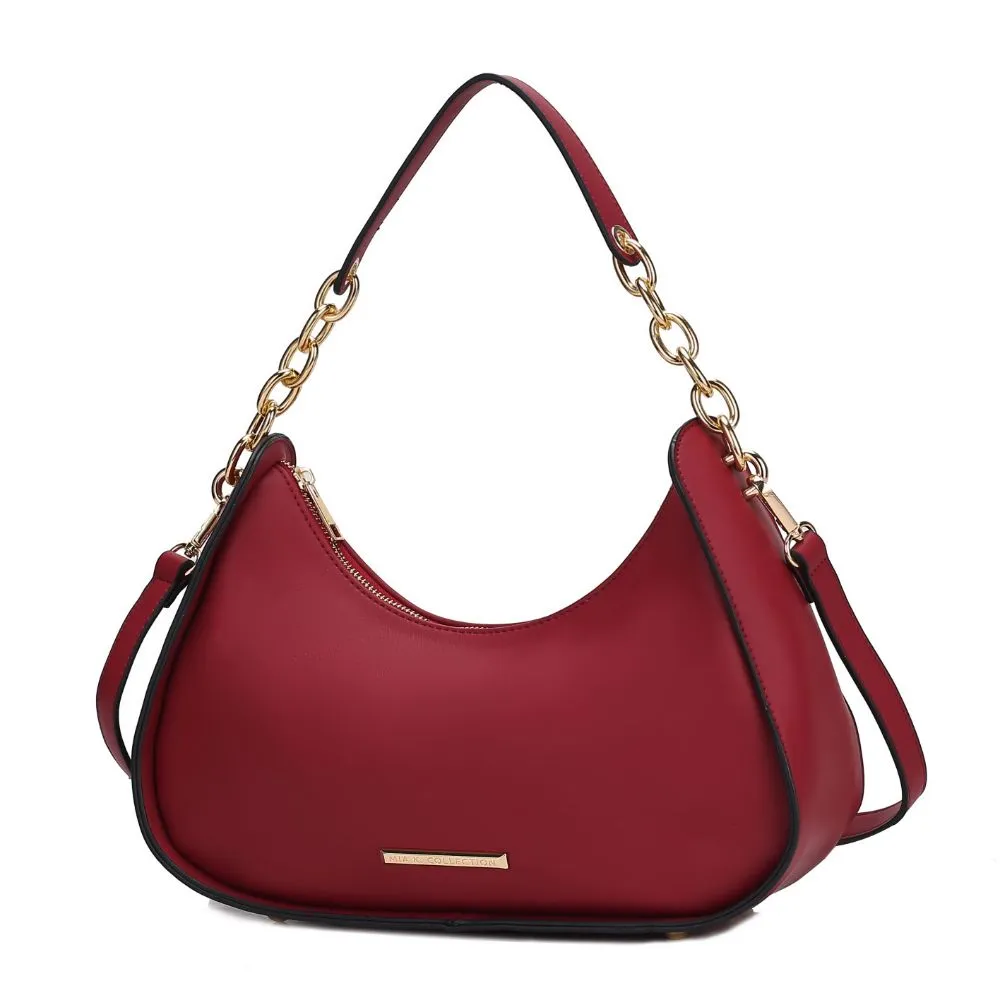 Lottie Vegan Leather Womens Hobo Bag