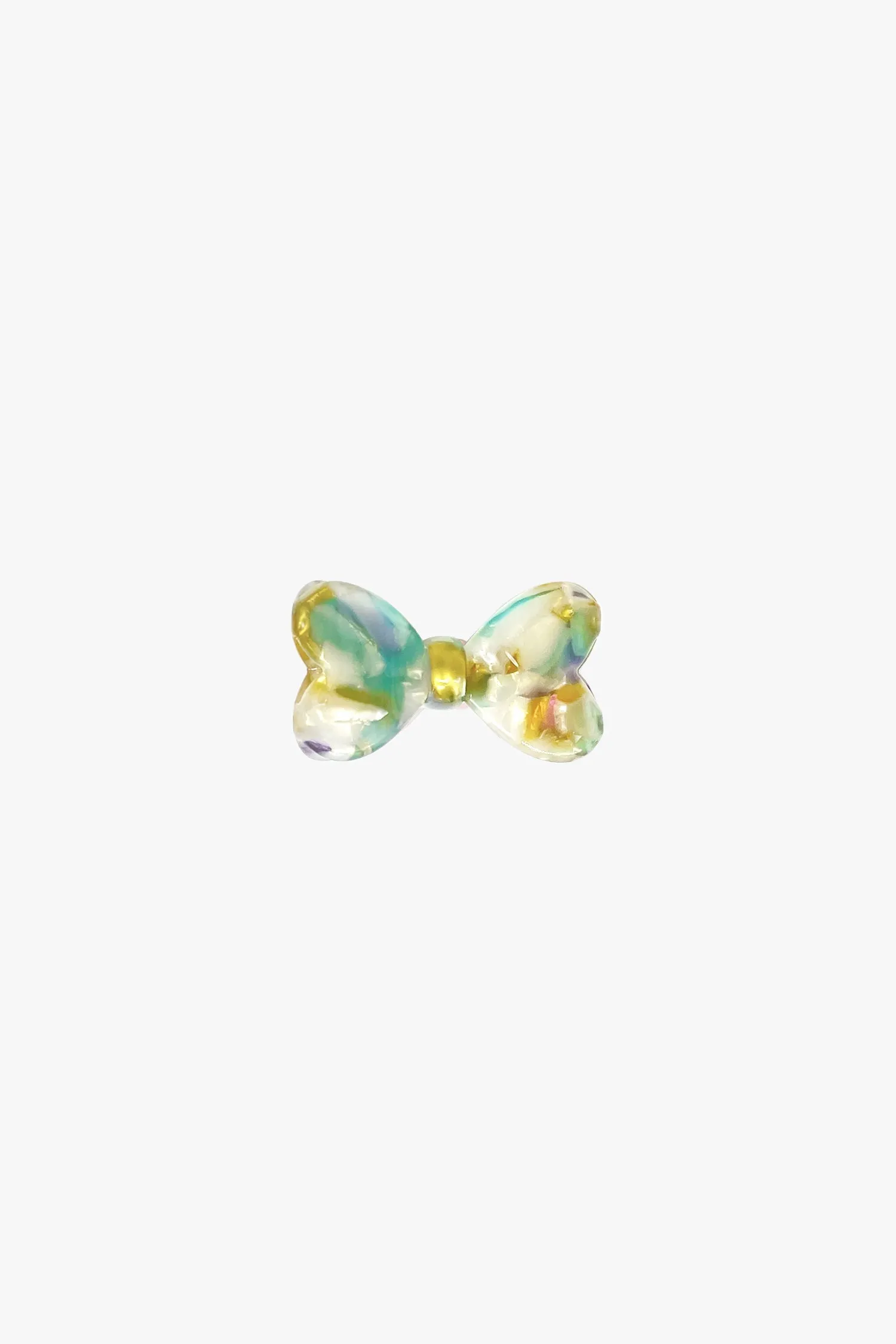 Love Puff Bow Side Clamp- Honey Mix Annasui