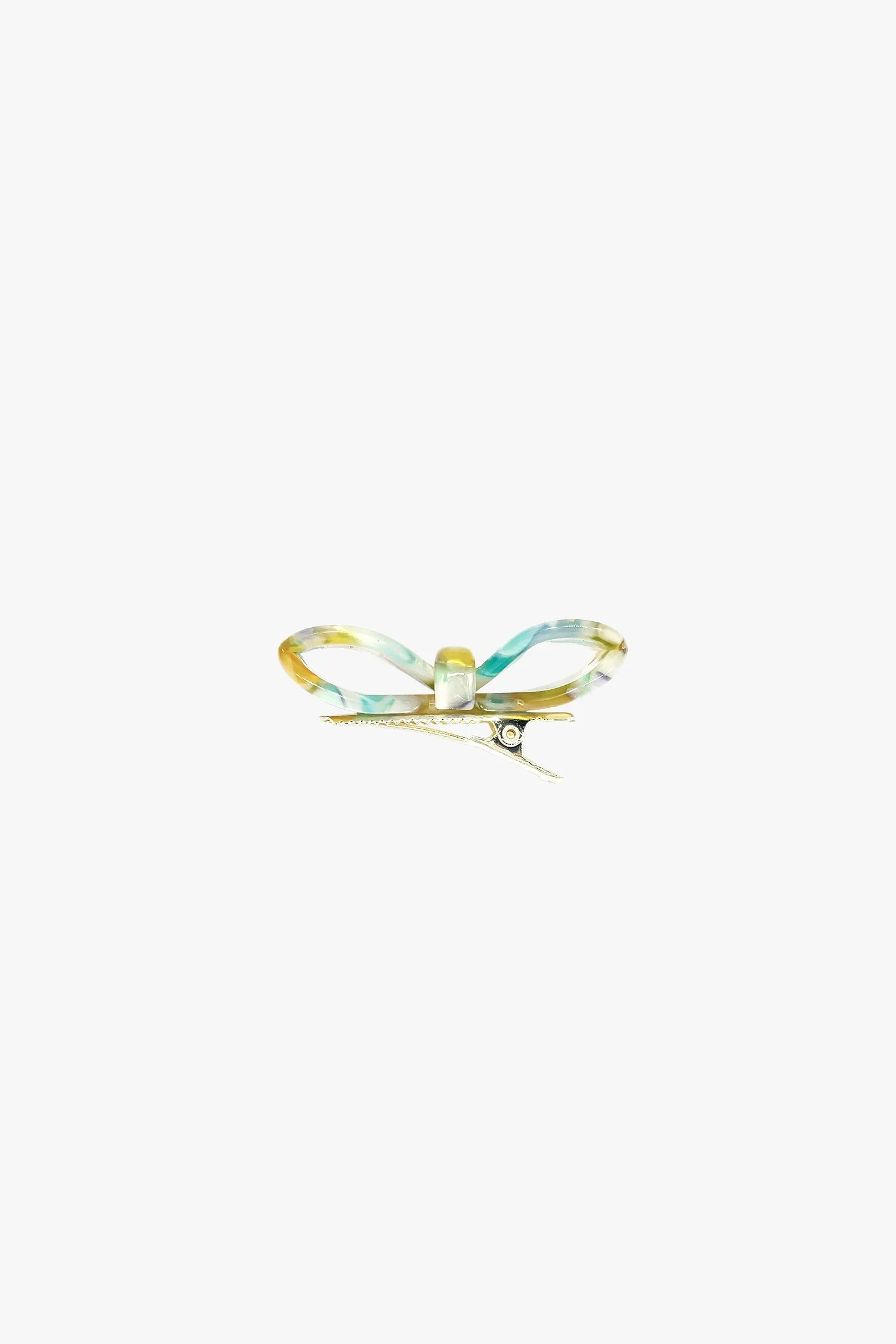 Love Puff Bow Side Clamp- Honey Mix Annasui