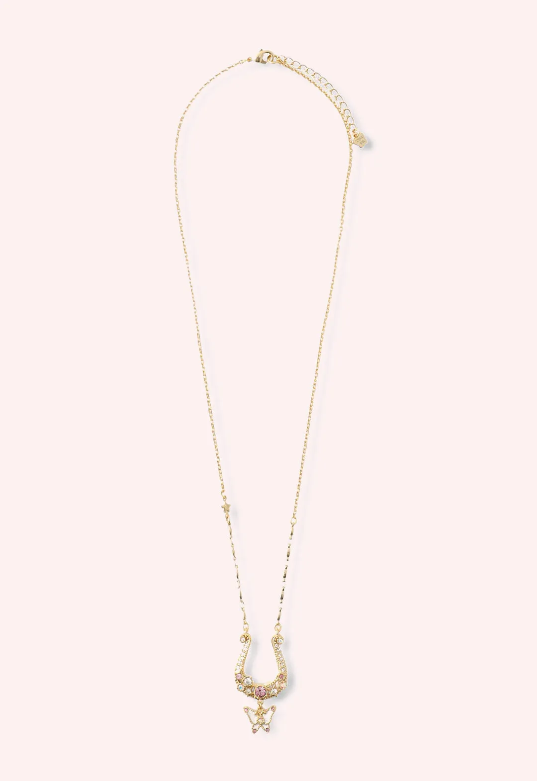 Lucky Horseshoe Charm Necklace - Gold Annasui