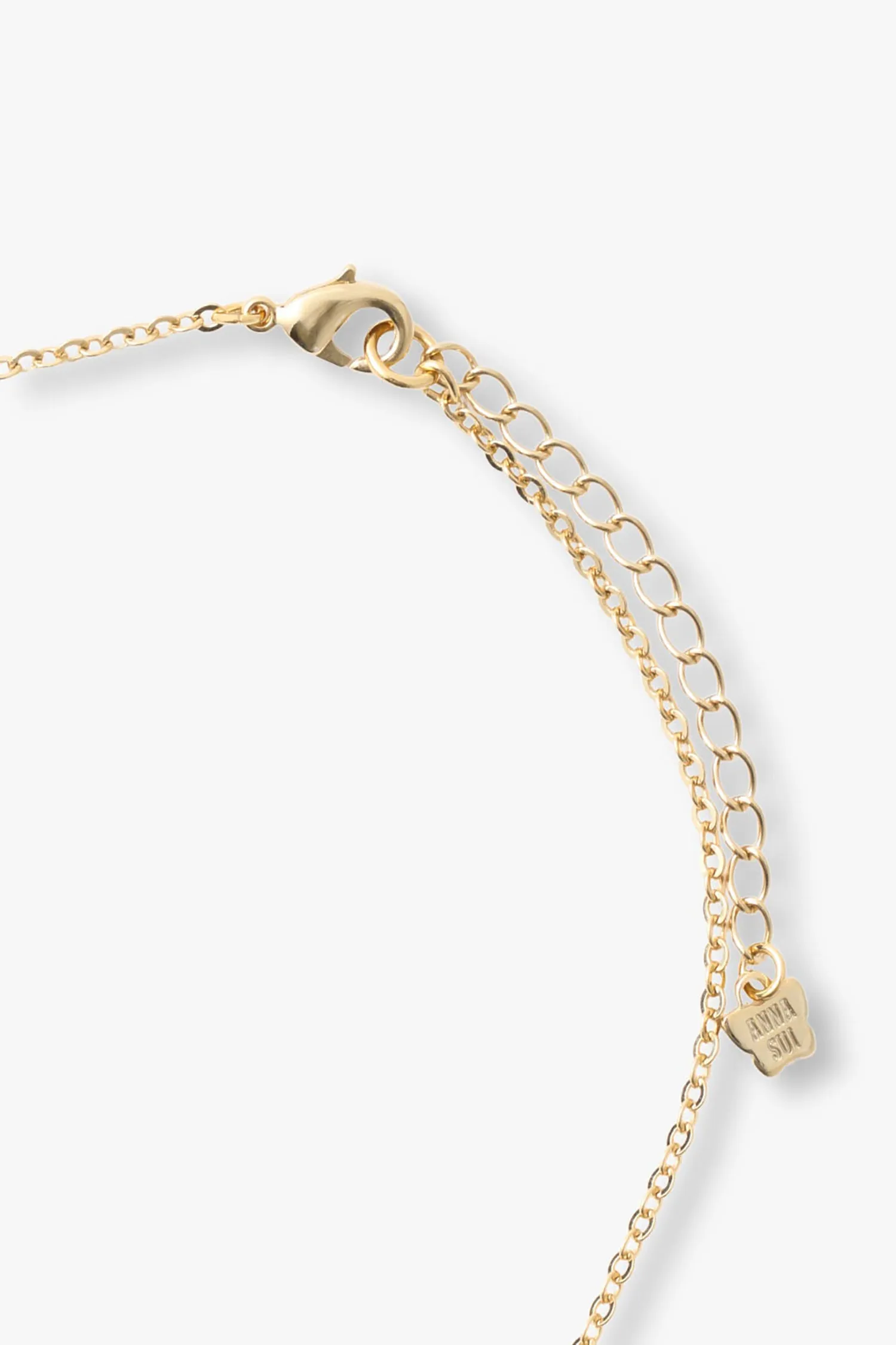 Lucky Horseshoe Charm Necklace - Gold Annasui