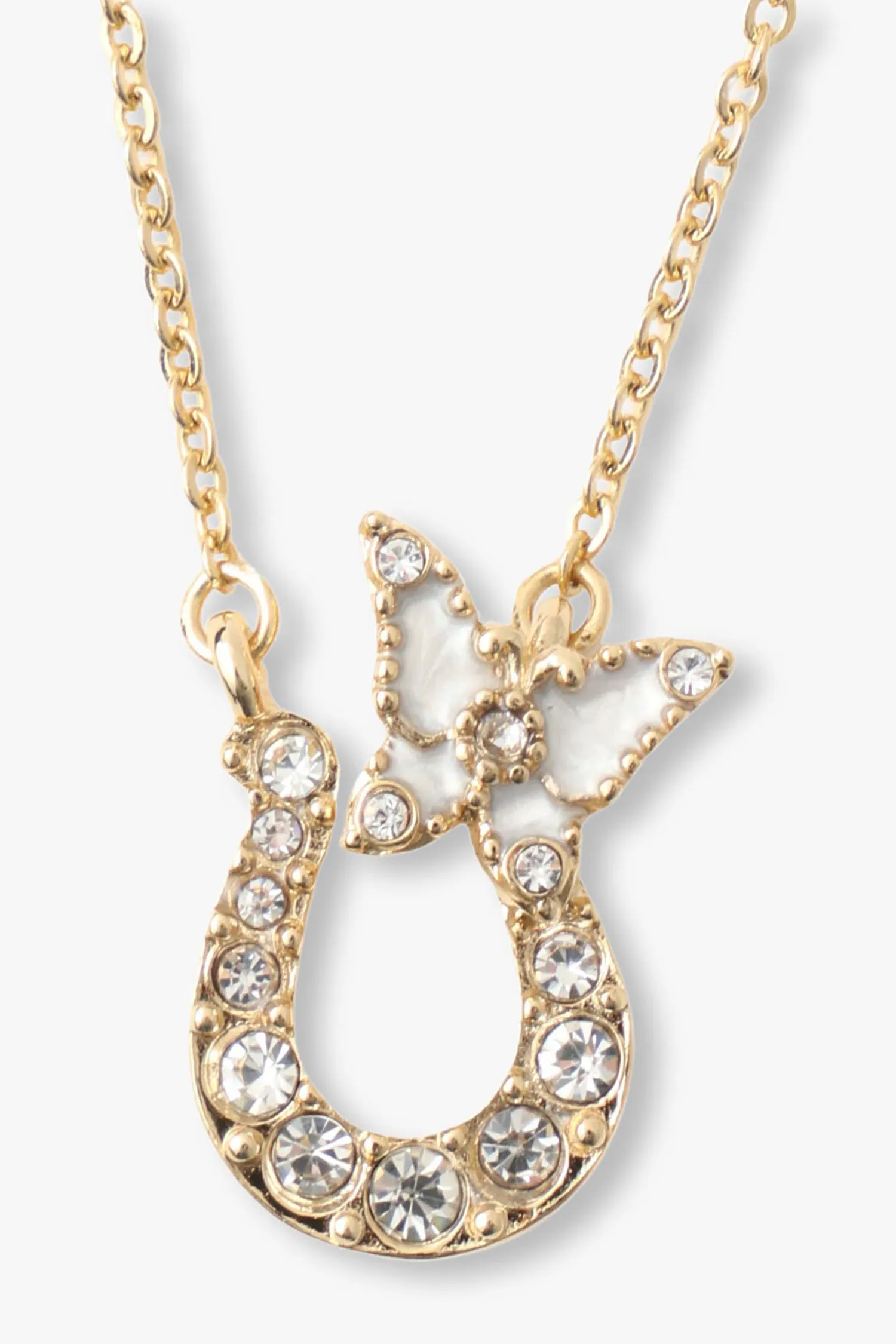 Lucky Horseshoe Necklace - Gold Annasui