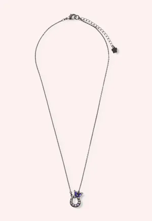 Lucky Horseshoe Necklace - Gunmetal Annasui