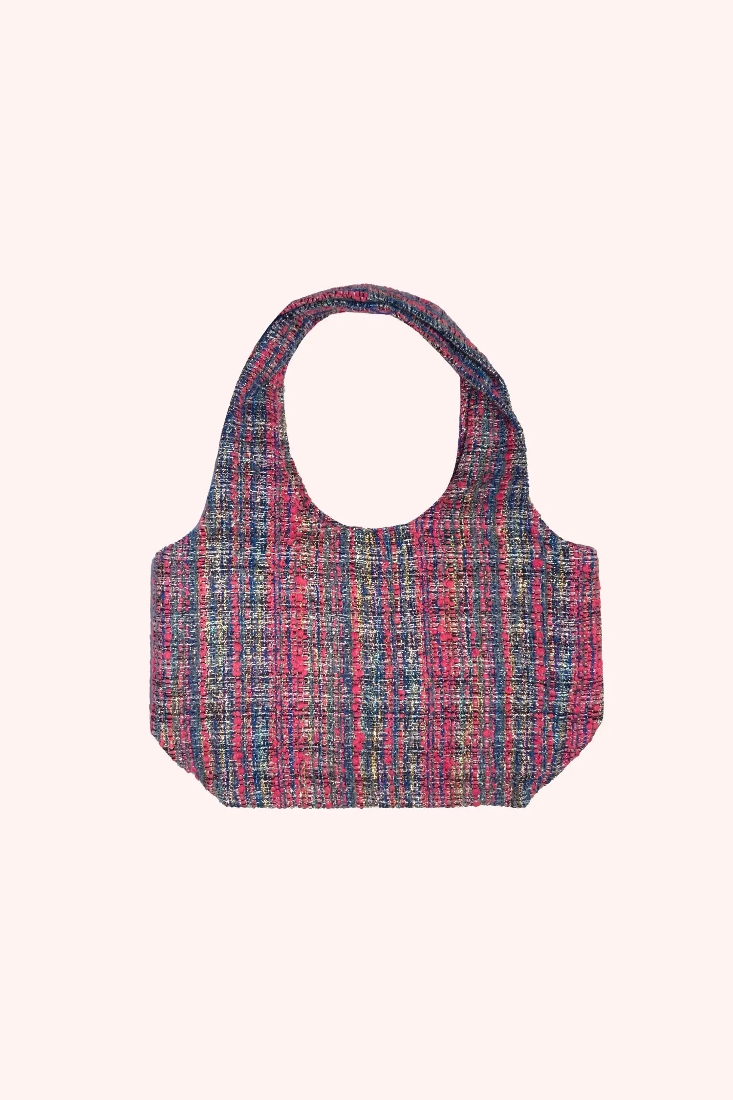 Lurex Tweed & Denim Mini Bag Annasui