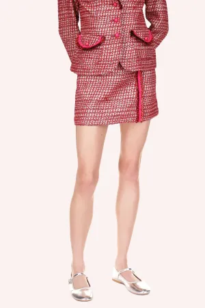 Lurex Tweed Mini Skirt Annasui