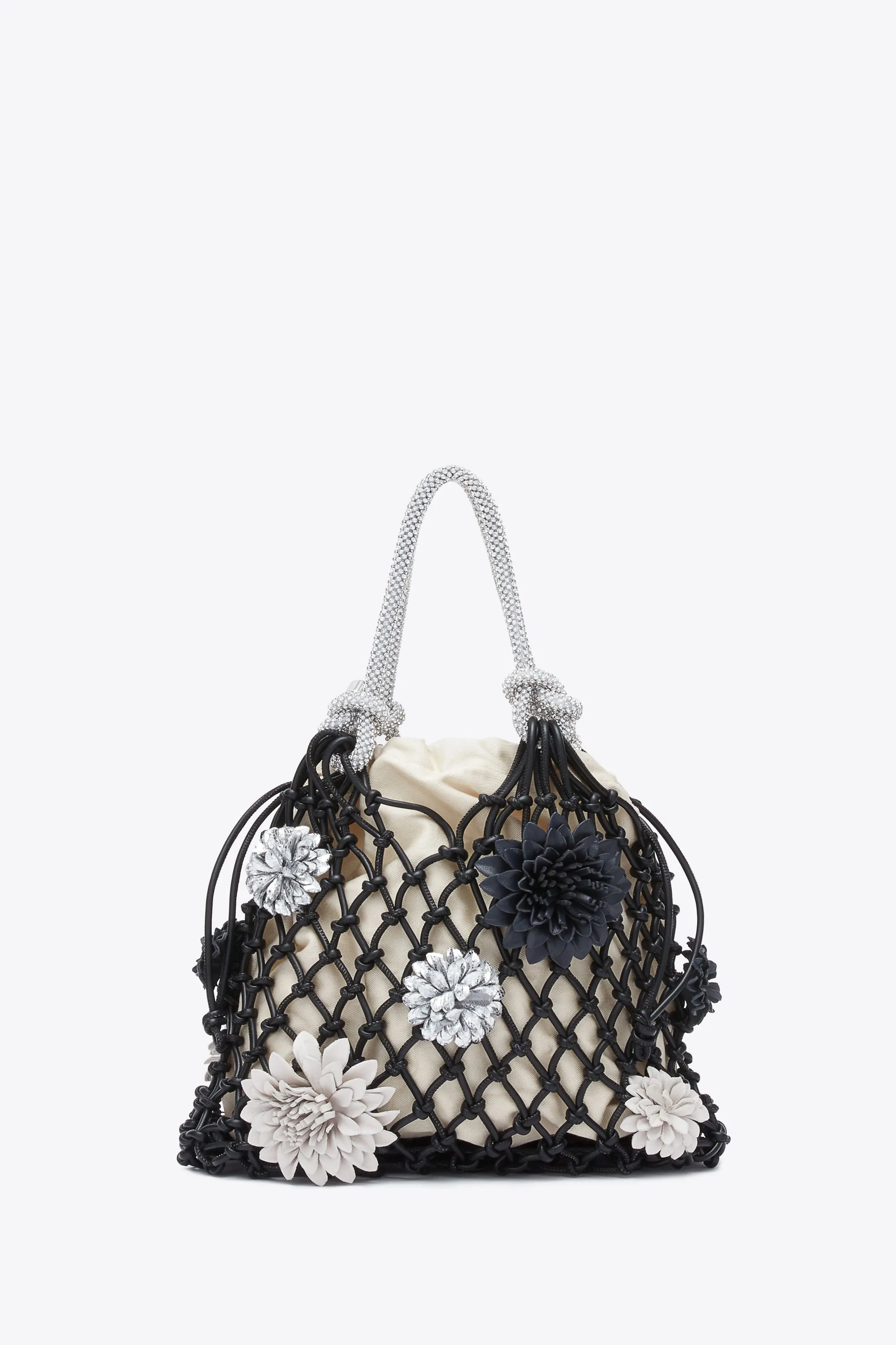 Macrame Mini Sac with Flowers