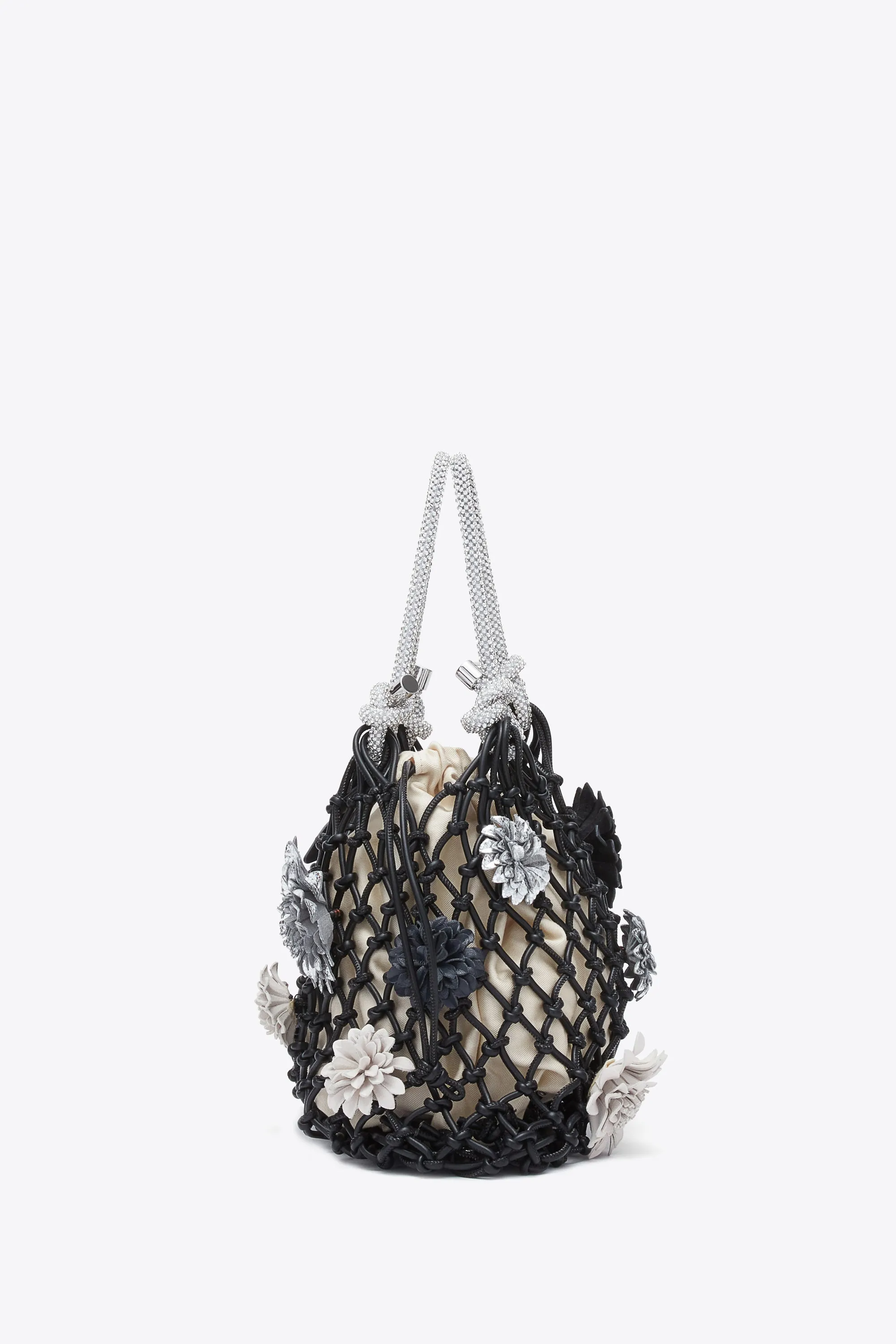 Macrame Mini Sac with Flowers