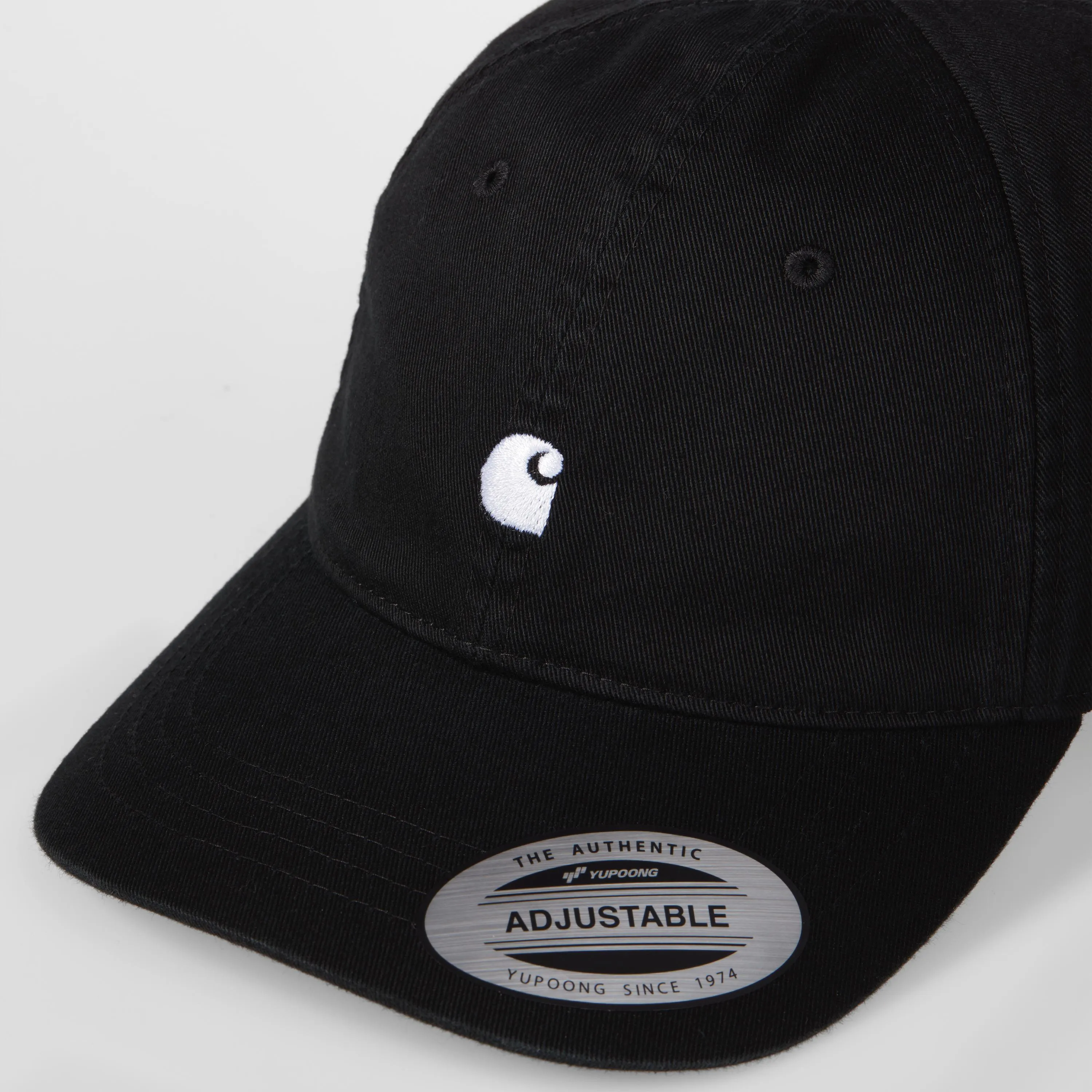 Madison Logo Cap | Black / White Carhartt WIP