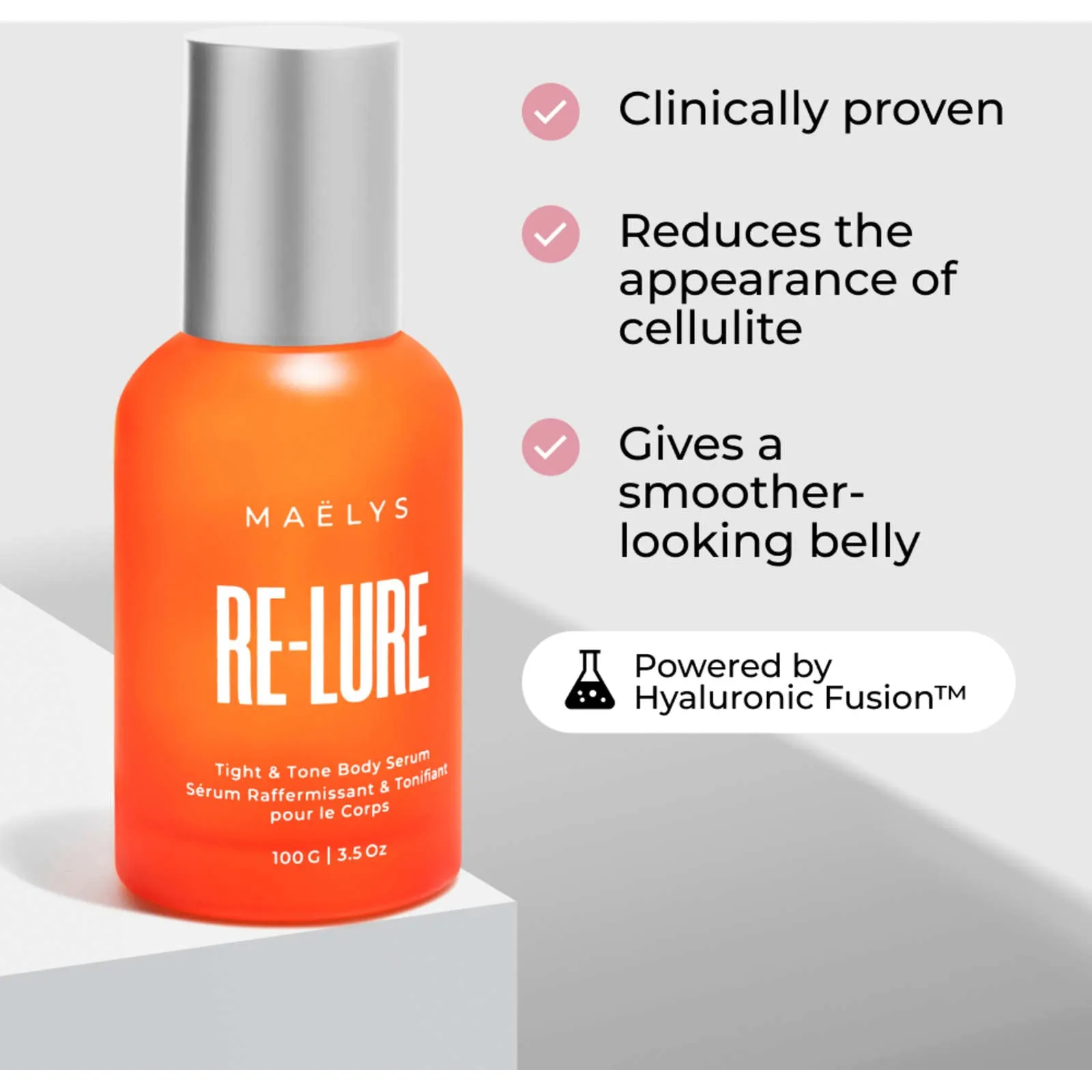 MALYS  RE-LURE Tight & Tone Body Serum 3.5oz NIB