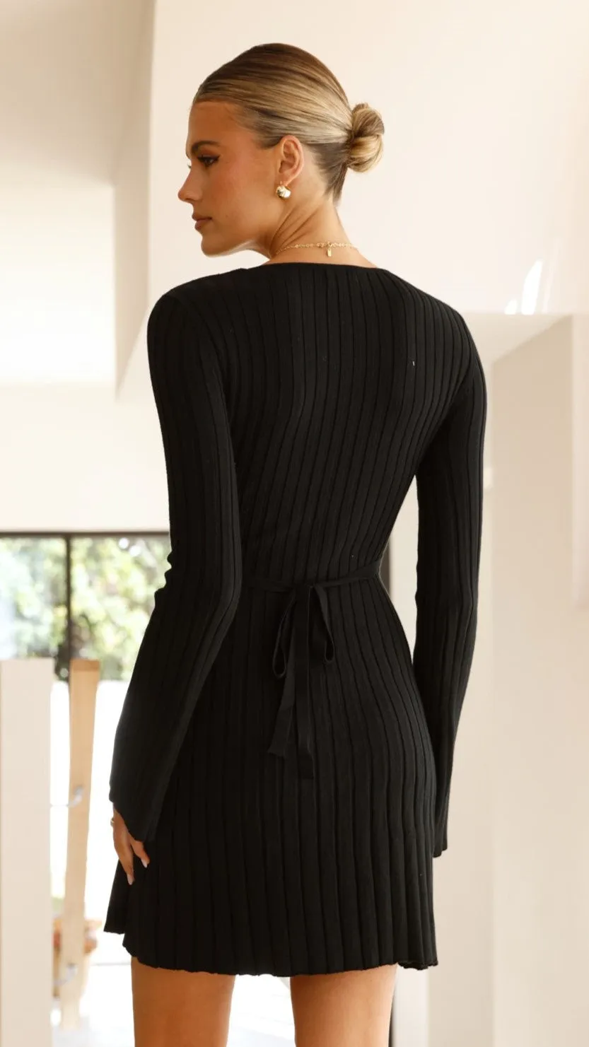 Marcella Mini Dress - Black Billy J