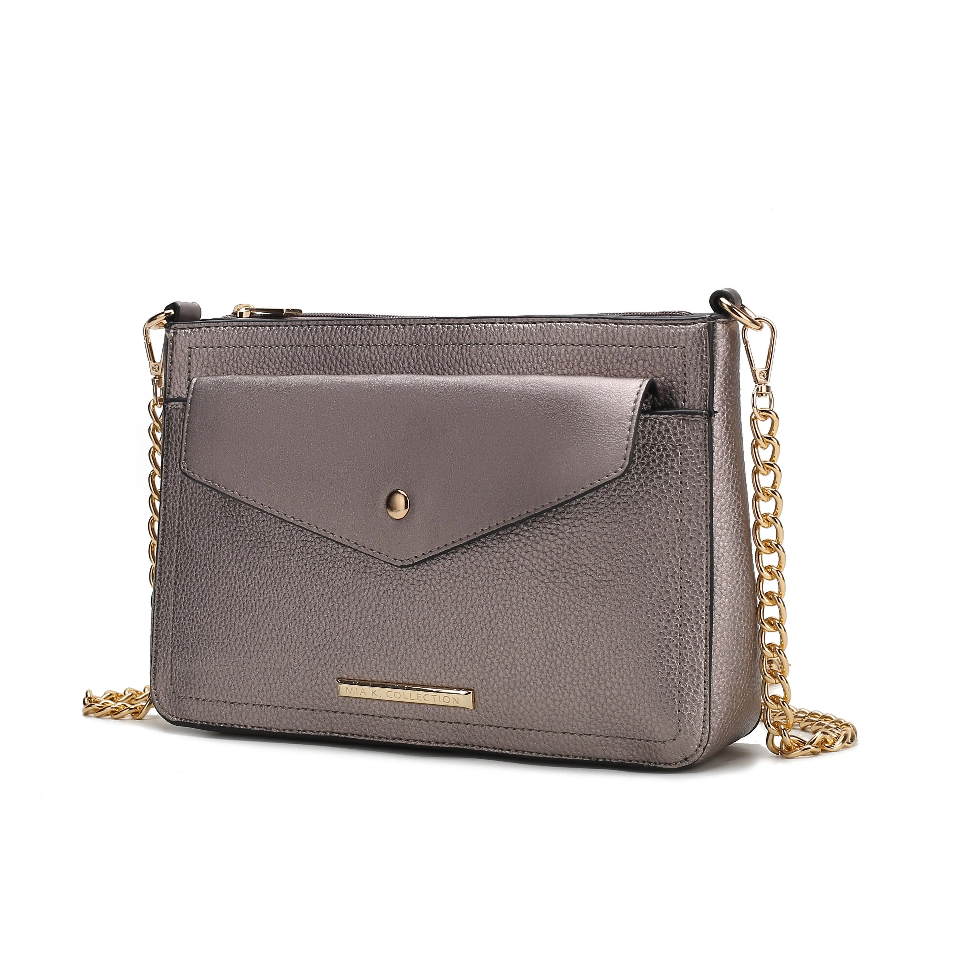 Maribel Vegan Leather Womens 3-in-1 Crossbody Bag