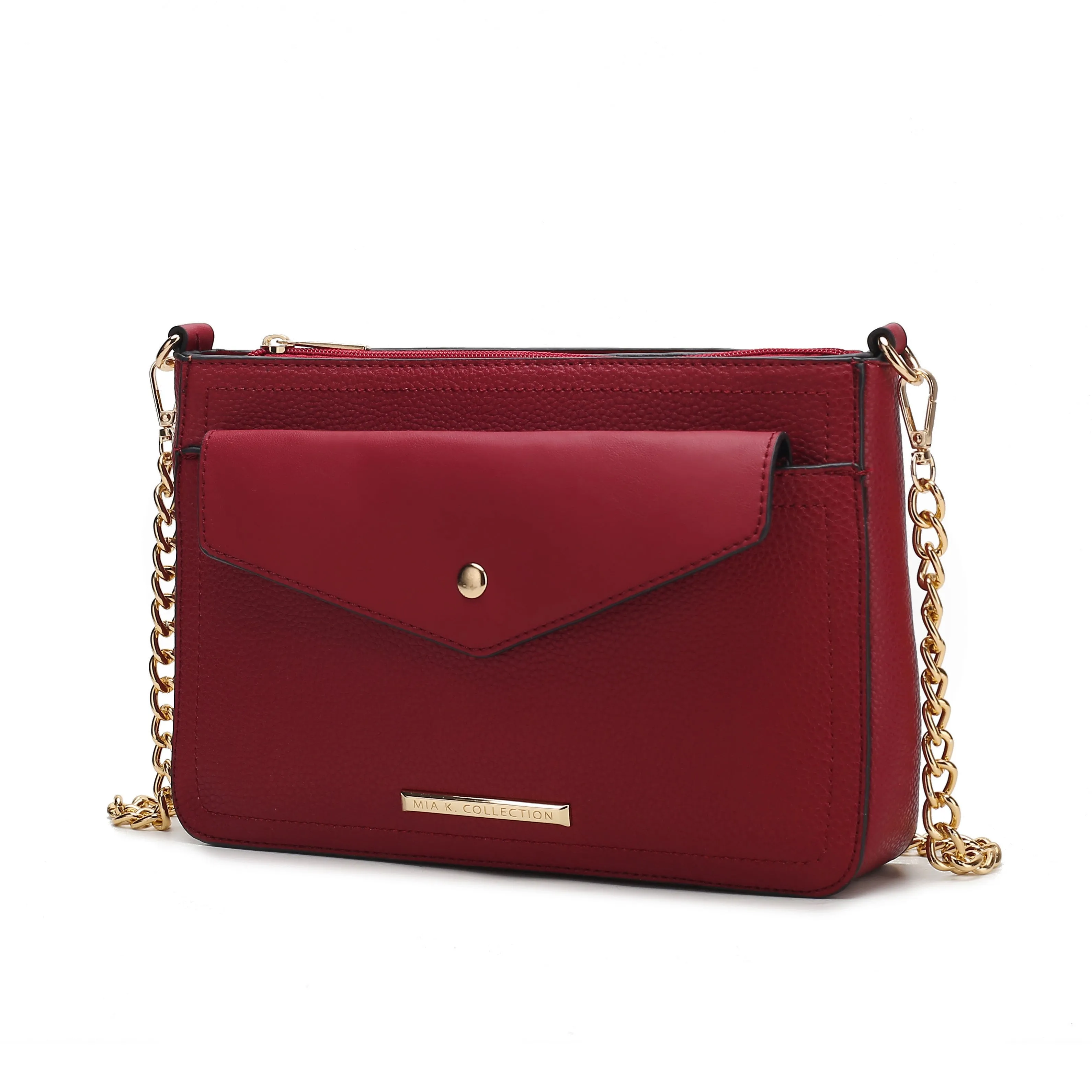 Maribel Vegan Leather Womens 3-in-1 Crossbody Bag