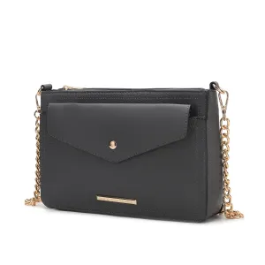 Maribel Vegan Leather Womens 3-in-1 Crossbody Bag