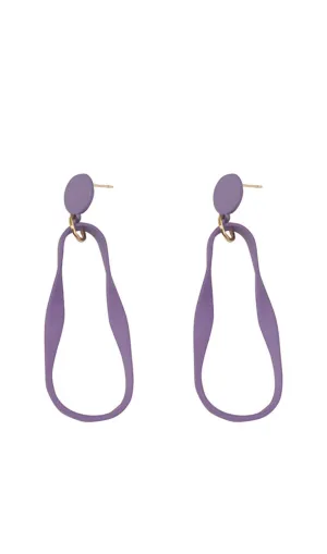Matte geometric stud earrings. Gloria Lanvin