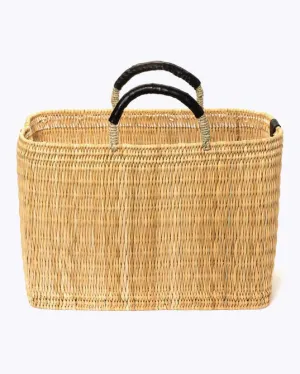 MER SEA - LARGE MEDINA MARKET BASKET IN BLACK