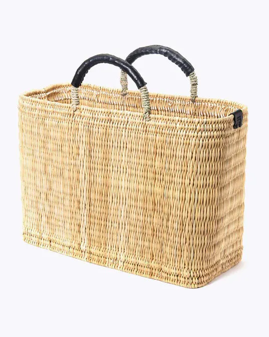 MER SEA - LARGE MEDINA MARKET BASKET IN BLACK