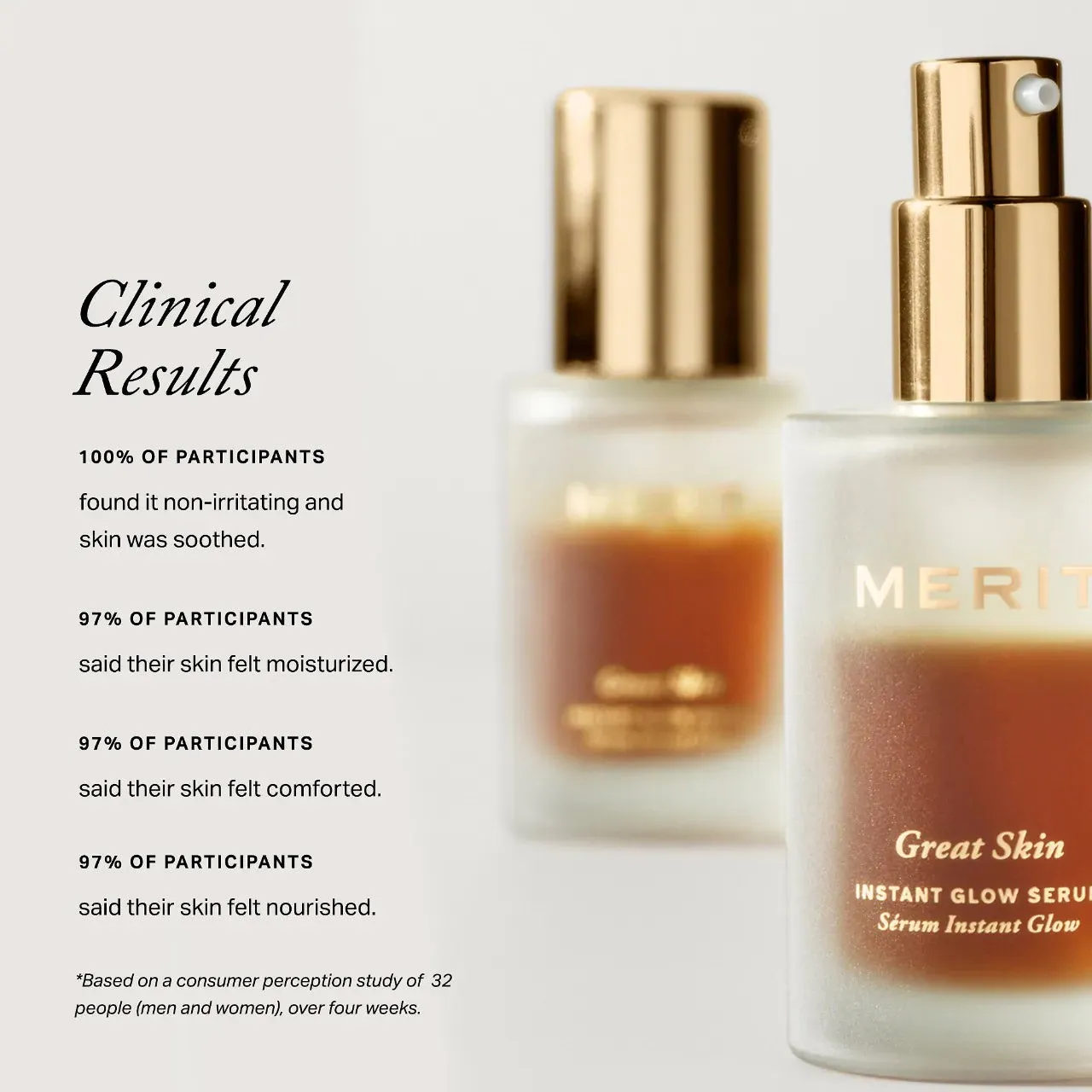 MERIT  Great Skin Instant Glow Serum with Niacinamide and Hyaluronic Acid 50ml NIB