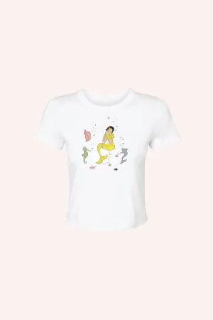 Mermaid Baby Tee White Annasui