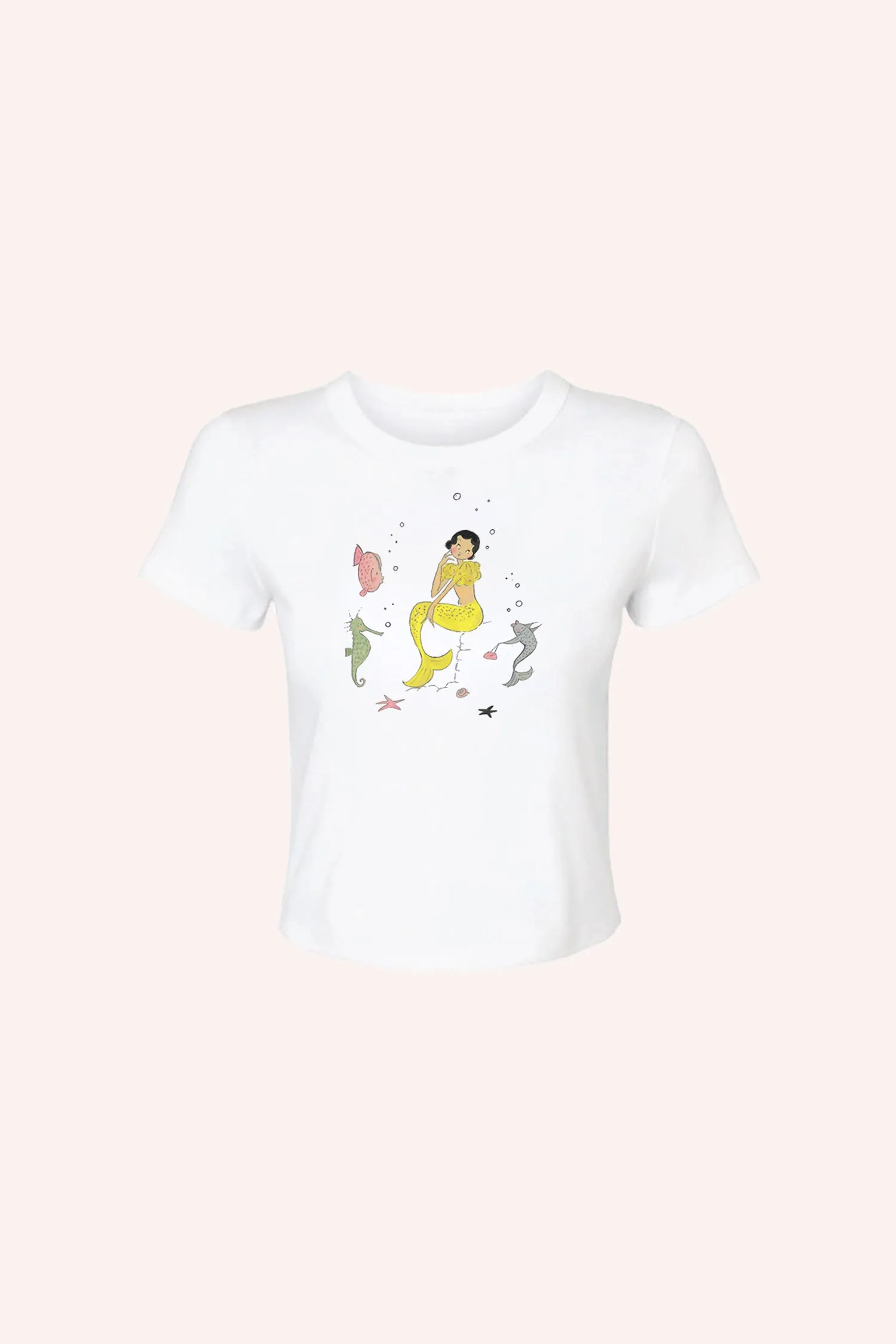 Mermaid Baby Tee White Annasui