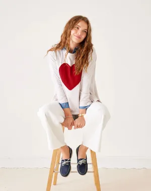 MERSEA - CATALINA LONG SLEEVE SLUB TEE WITH HEART