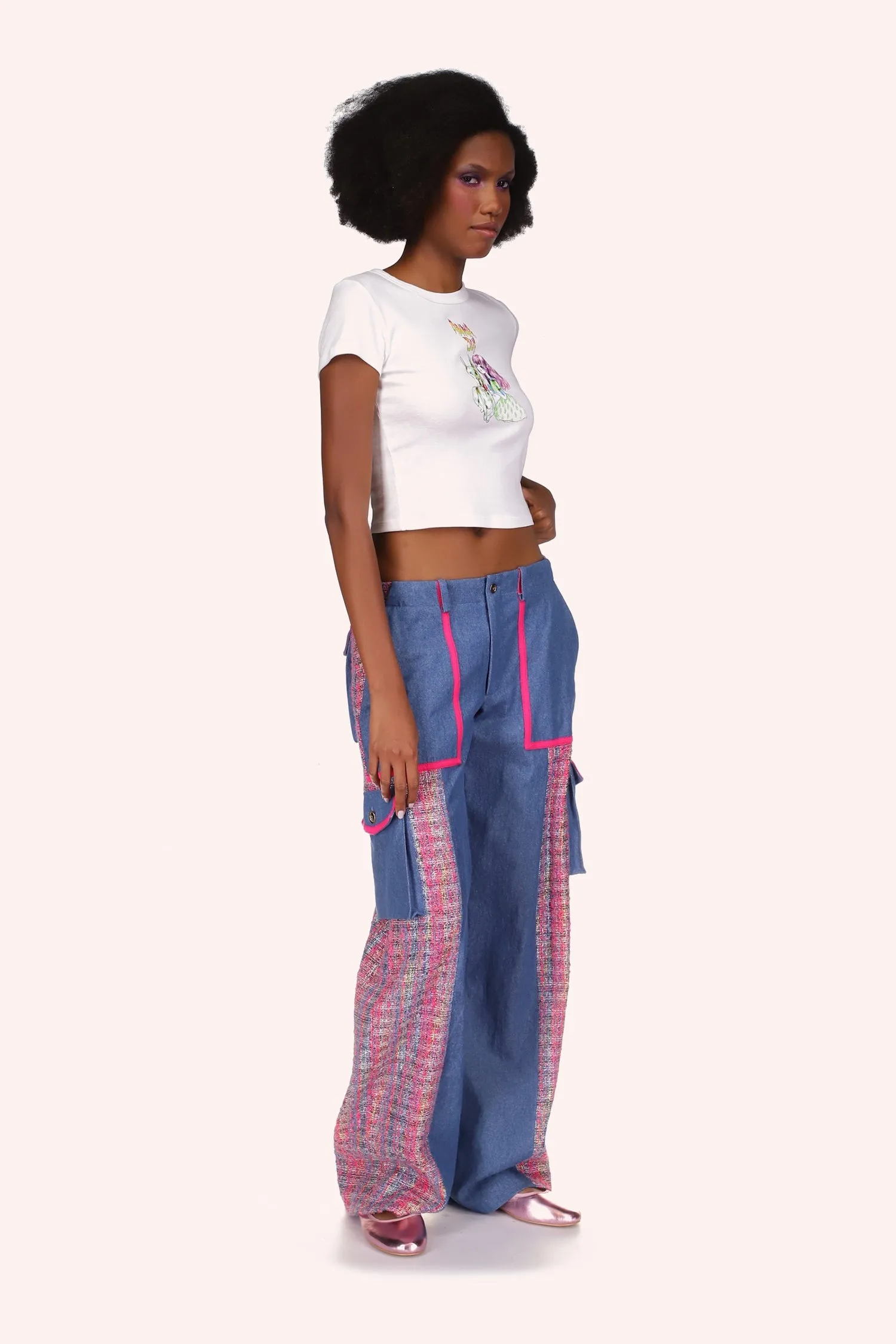 Micro Ribbed Baby Tee Annasui