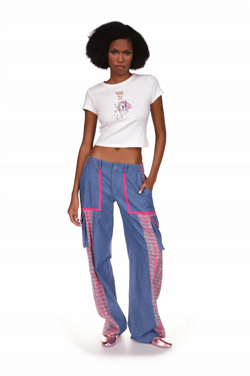 Micro Ribbed Baby Tee Annasui