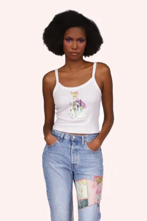 Micro Ribbed Scoop Tank Annasui