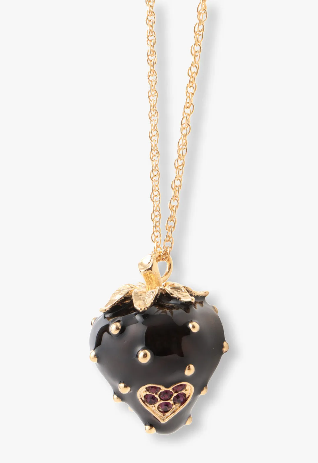 Midnight Strawberry Necklace Annasui