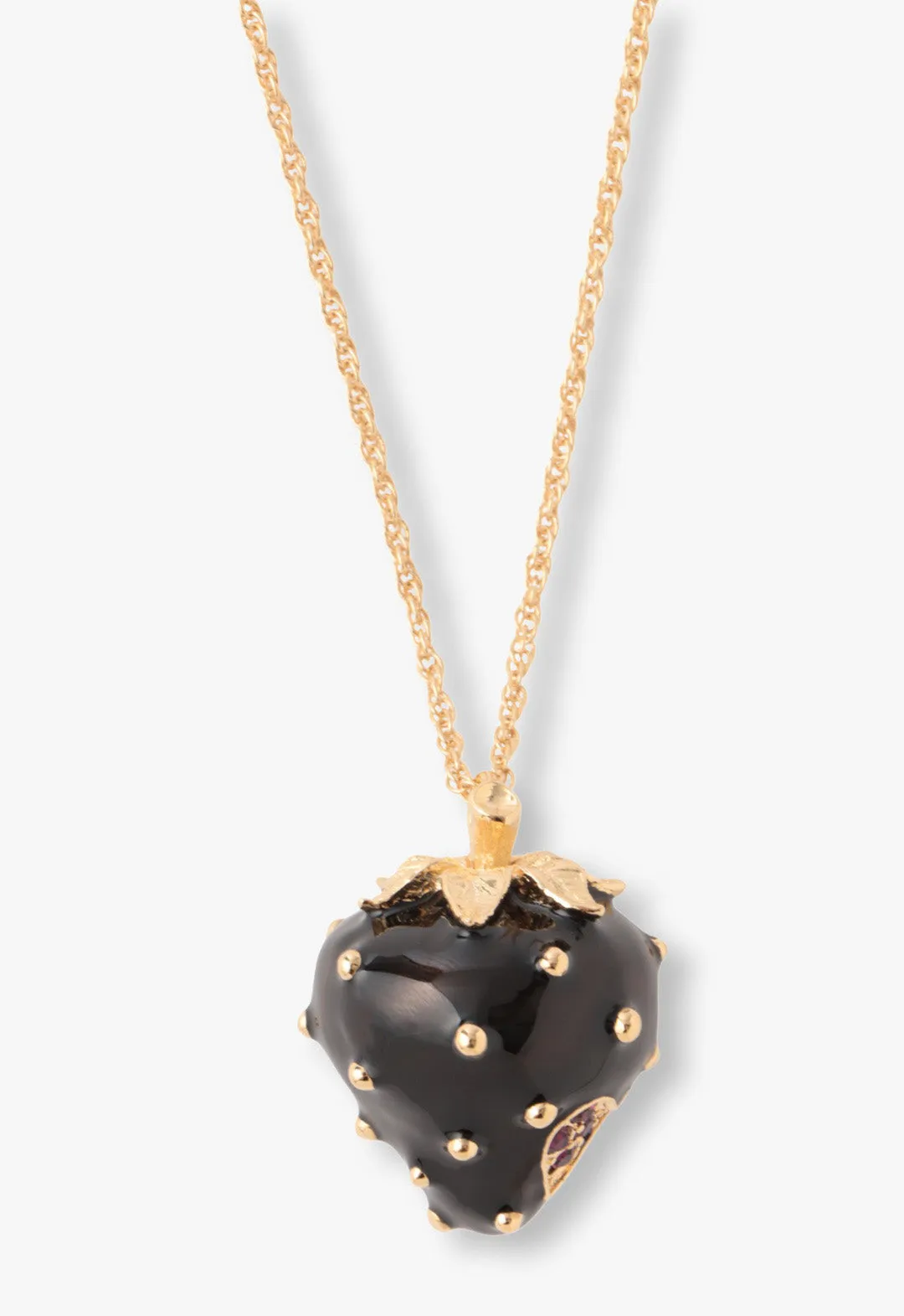 Midnight Strawberry Necklace Annasui