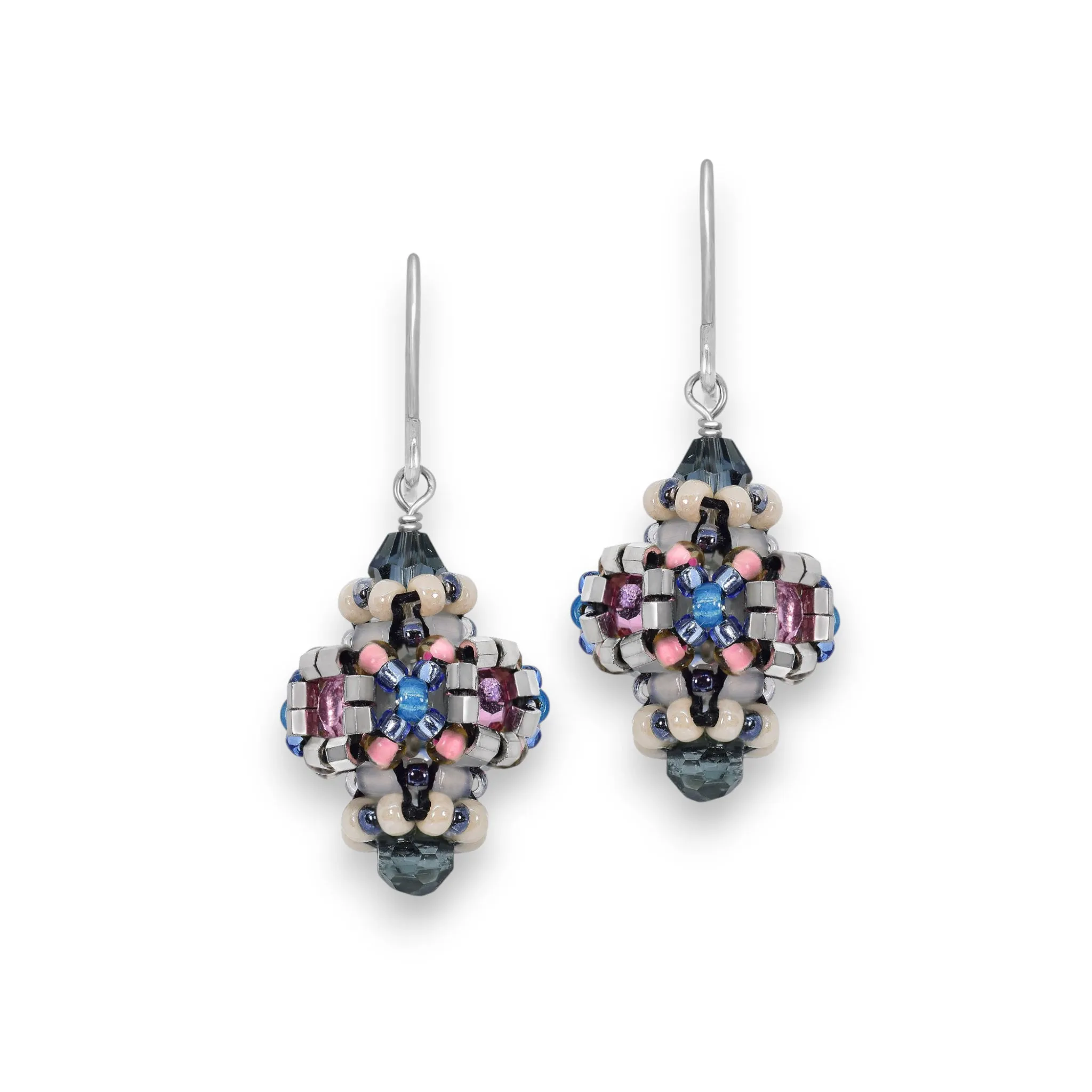 MIGUEL ASES - CRYSTAL MIYUKE DROP EARRINGS