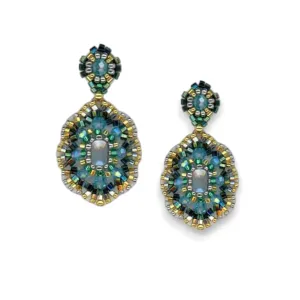 MIGUEL ASES - CRYSTAL MIYUKI BEAD EARRINGS