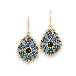 MIGUEL ASES - MIYUKE CRYSTAL BEAD DROP EARRINGS