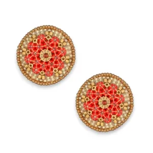 MIGUEL ASES - SWAROVSKI MIYUKI RONDELLE EARRINGS