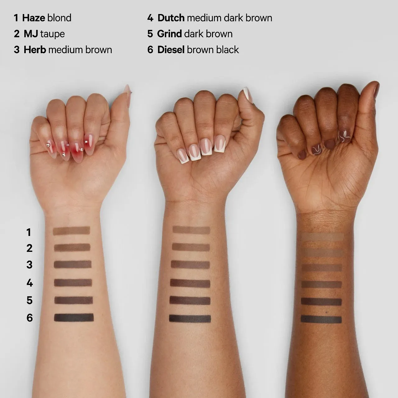 MILK MAKEUP KUSH Brow Shadow Stick Waterproof Eyebrow Pencil - Herb NIB