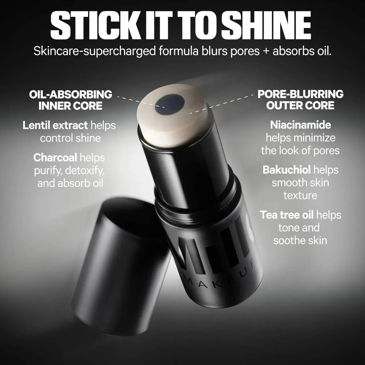 MILK MAKEUP Pore Eclipse Non-Comedogenic Mattifying   Blurring Primer Stick NIB